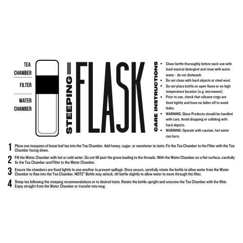 Steeped Tea Flask Gift Set