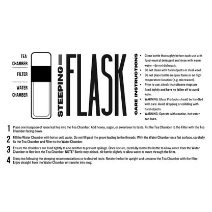 Steeped Tea Flask Gift Set