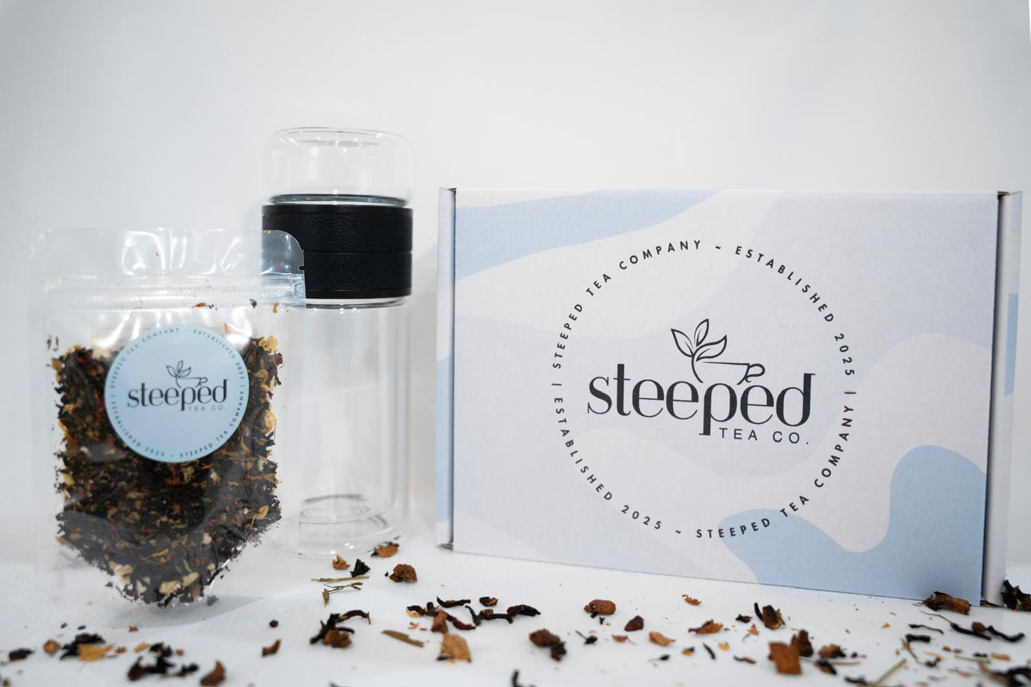 Steeped Tea Flask Gift Set